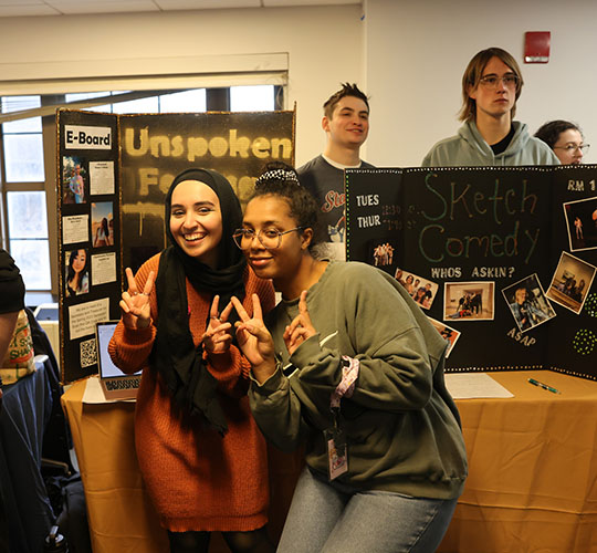 Students at the annual activity fair