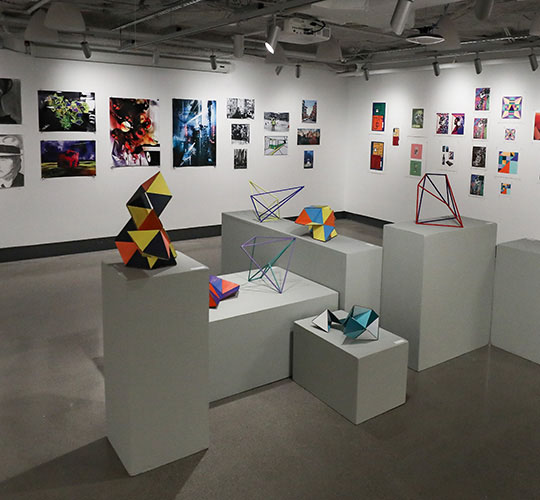The Art Gallery showing student work