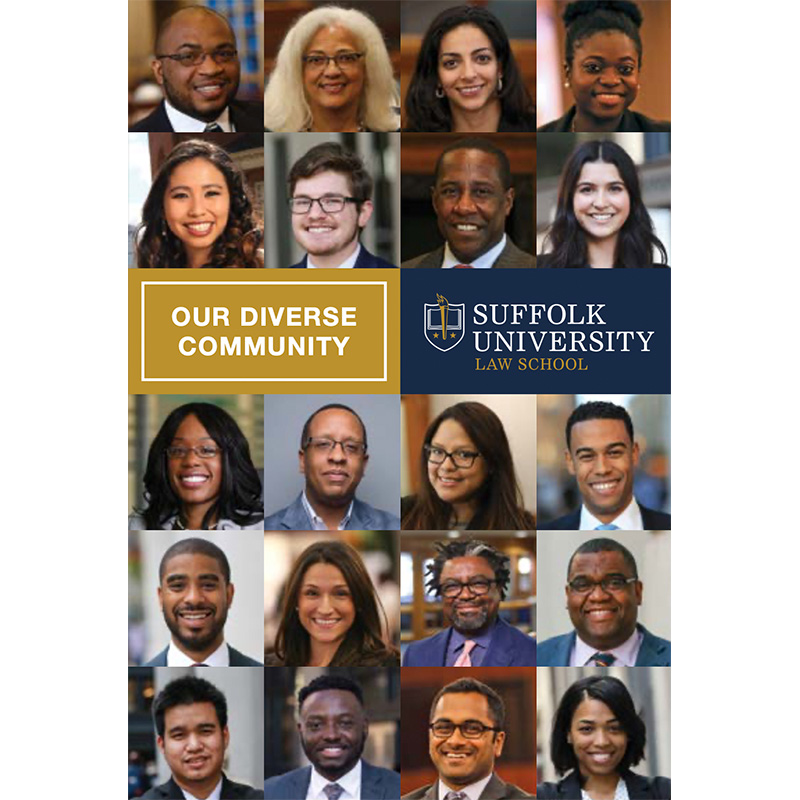 Suffolk Law Our Diverse Community Brochure Cover