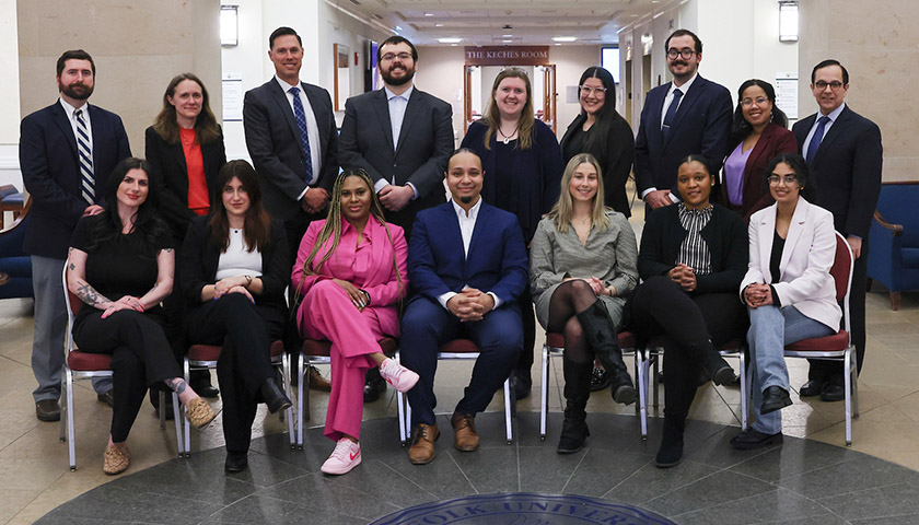 The Accelerator team on the first floor of Sargent Hall